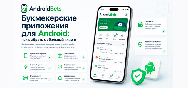 Букмекерские приложения для андроид