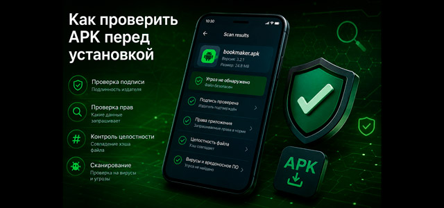 Проверить apk перед установкой